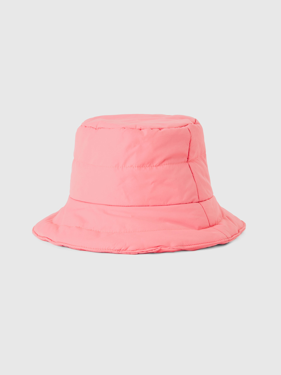 Benetton, Quilted Padded Hat, Pink, Women