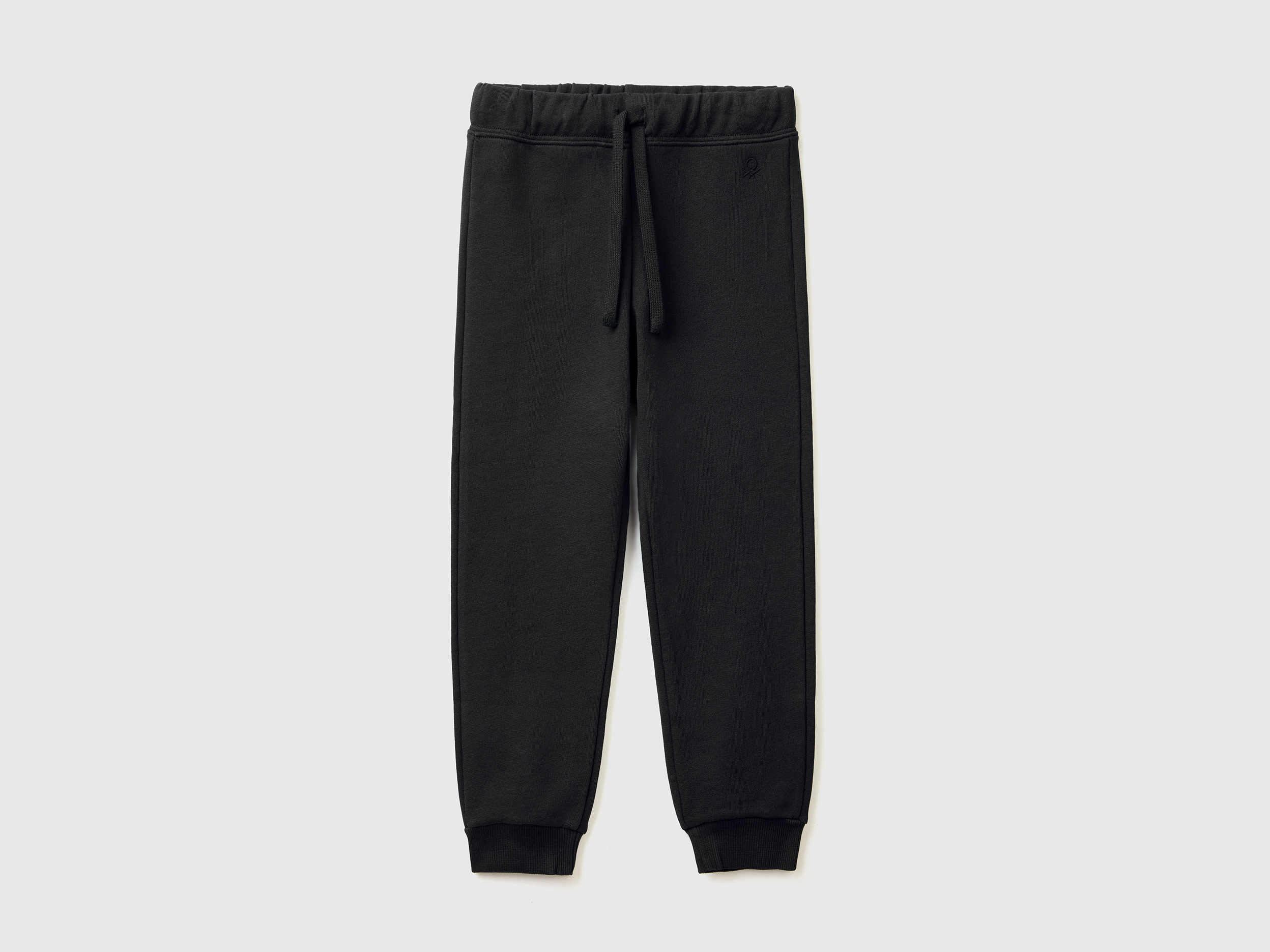 Image of Benetton, Sweatpants In Organic Cotton, size 90, Black, Kids