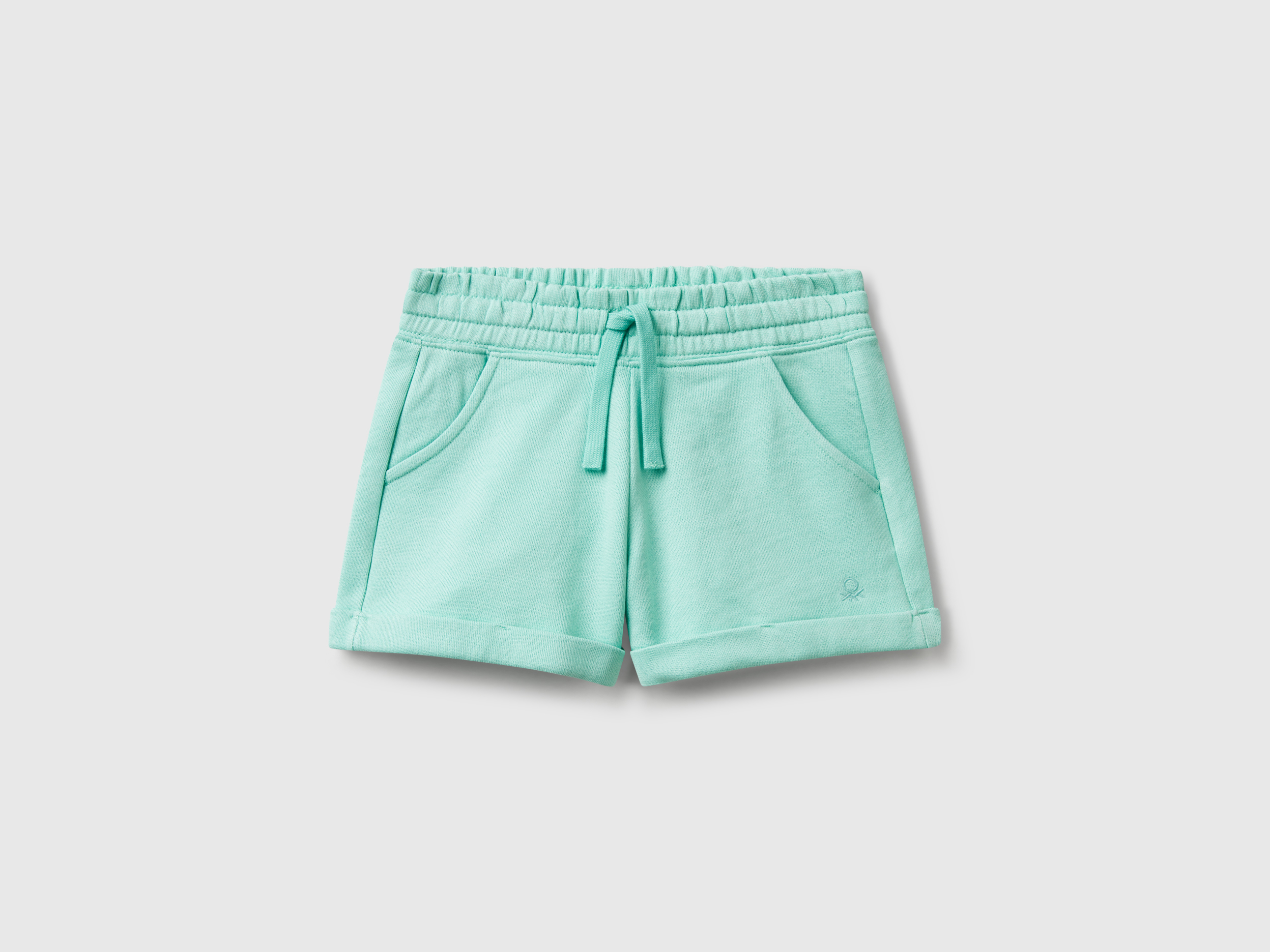 Benetton, Short En Molleton 100% Coton, taille 2XL, Bleu Vert, Enfants - United Colors of Benetton - Modalova