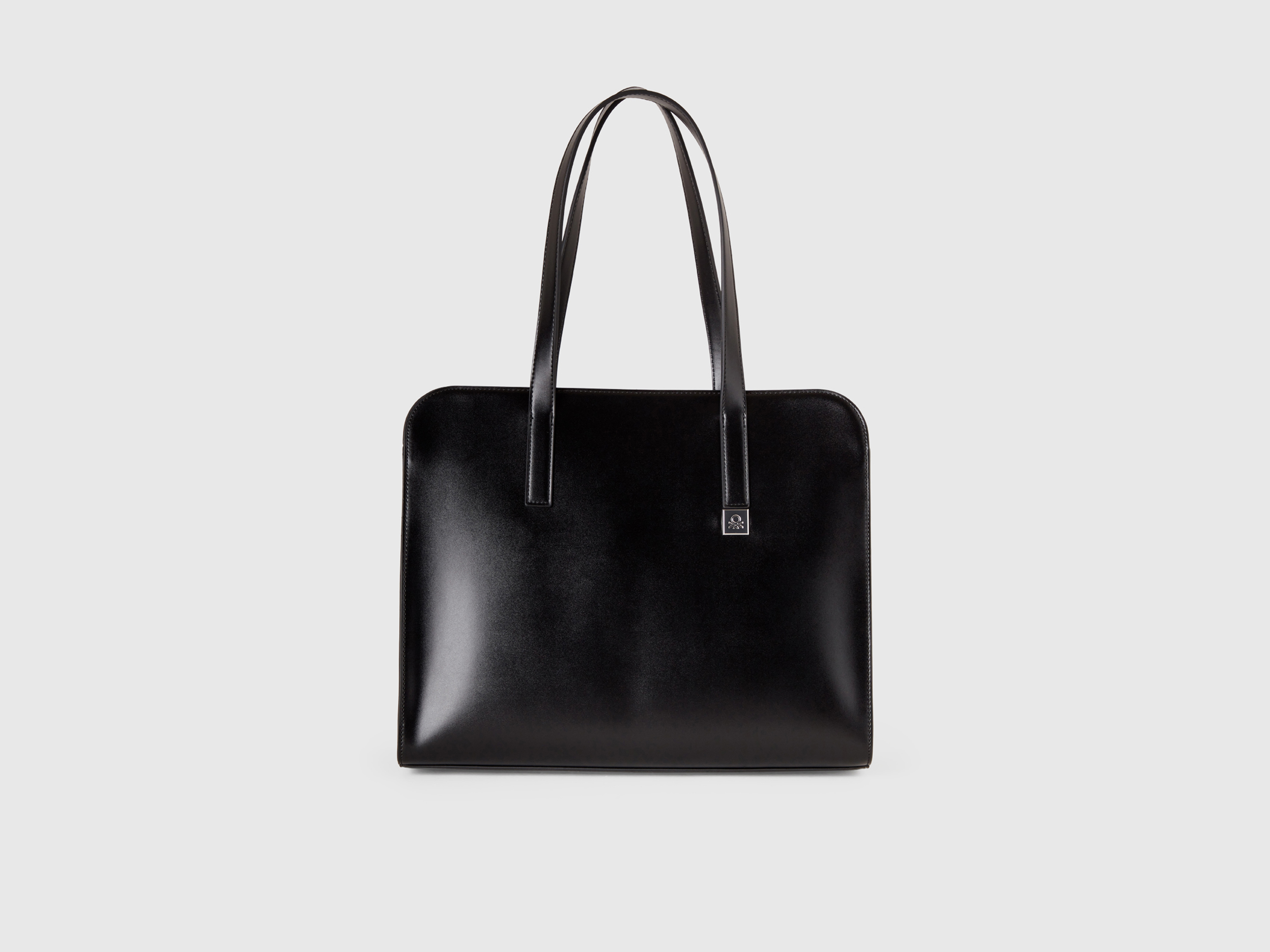 Benetton, Shoulder Bag With Double Handle, size OS, Black, Women