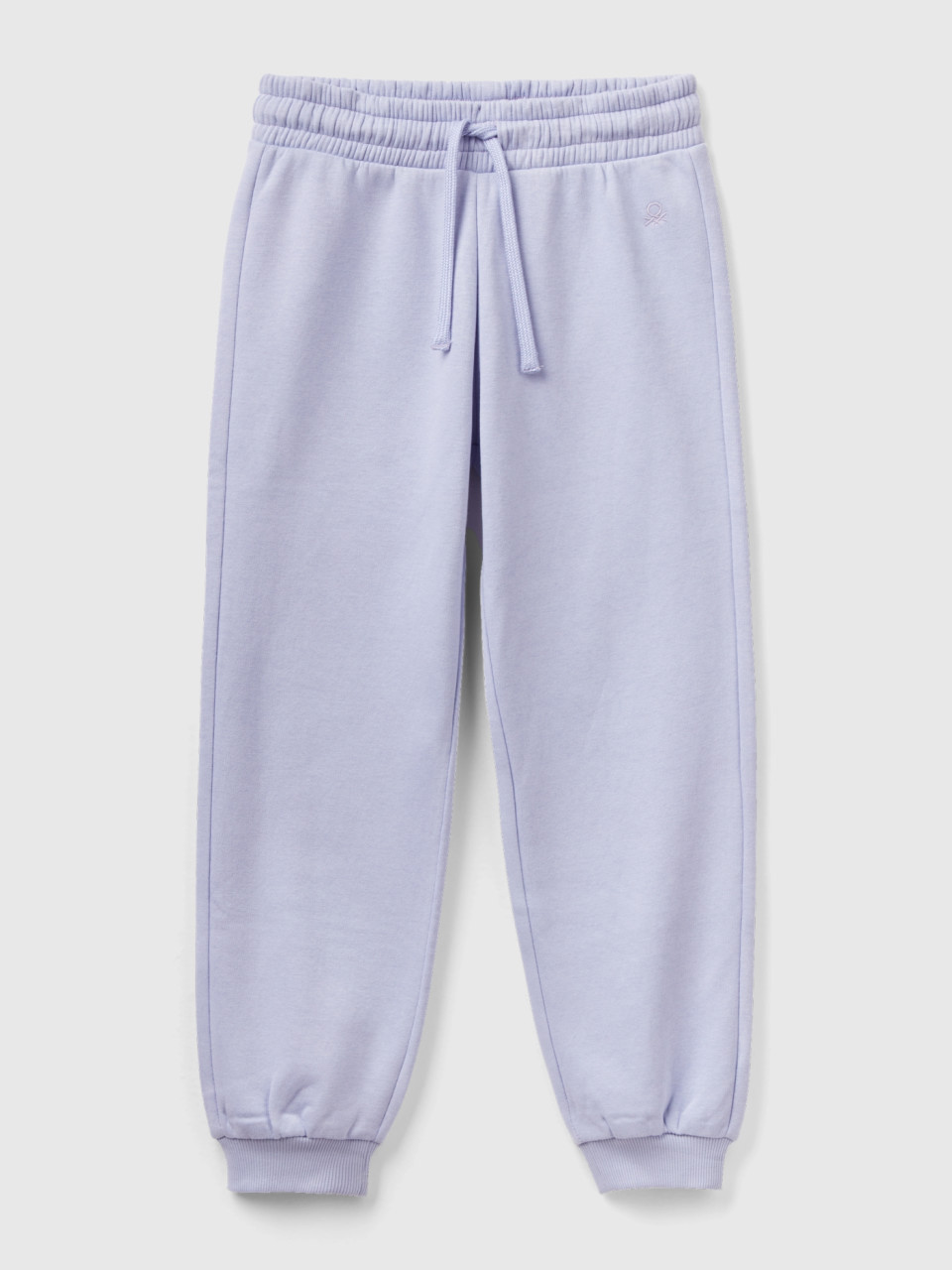 Benetton, Sweat Joggers With Drawstring, Lilac, Kids
