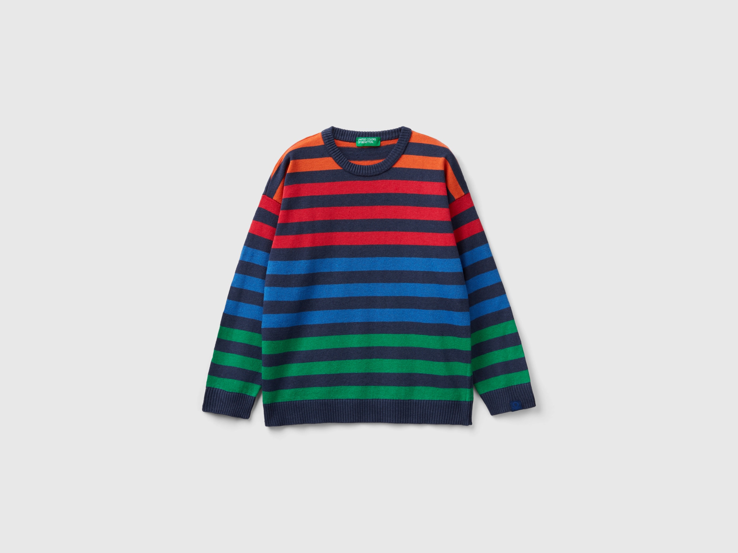 Benetton, Striped Sweater, size L, Multi-color, Kids