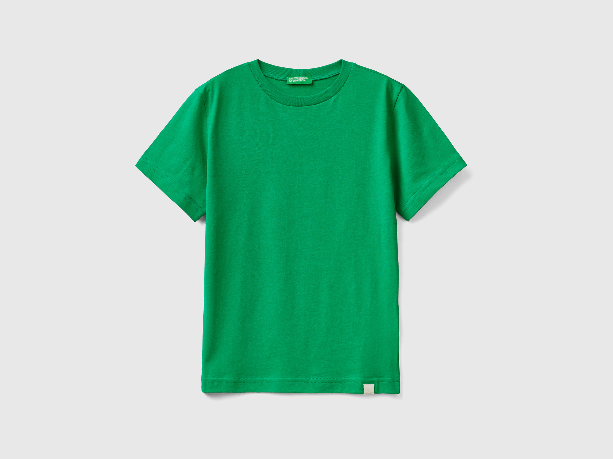 Benetton, Organic Cotton T-shirt, size S, Green, Kids