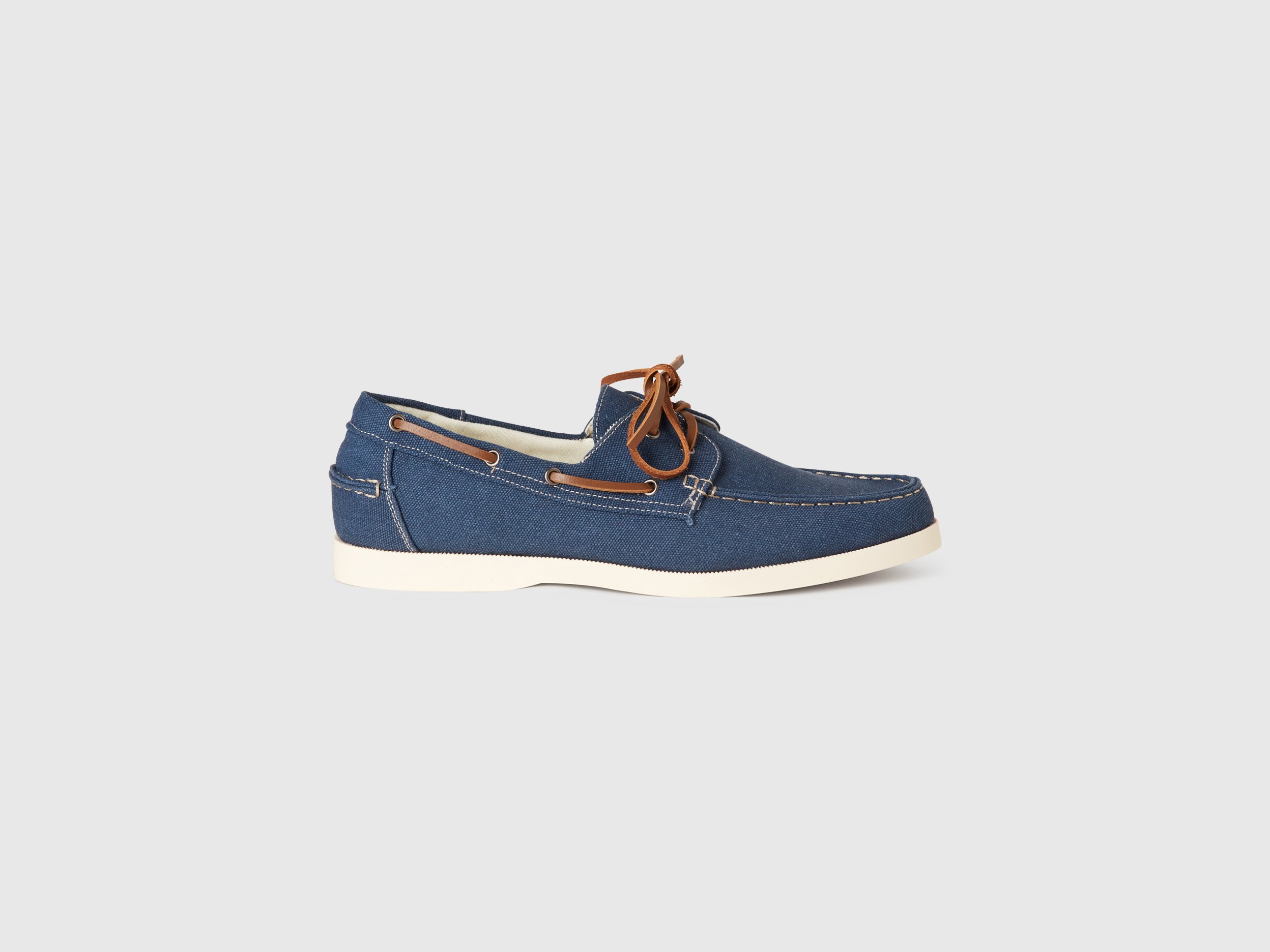 Benetton, Moccasins With Laces, size 8,5-9, Blue, Men