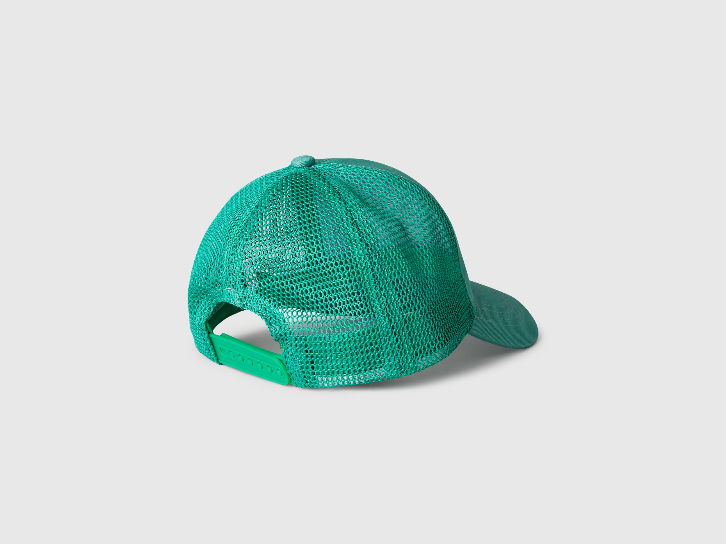 Benetton, Καπέλο Μπέιζμπολ Από Βαμβακερό Και Mesh, size 2-3, Τιρκουαζ, Παιδικά φωτογραφία