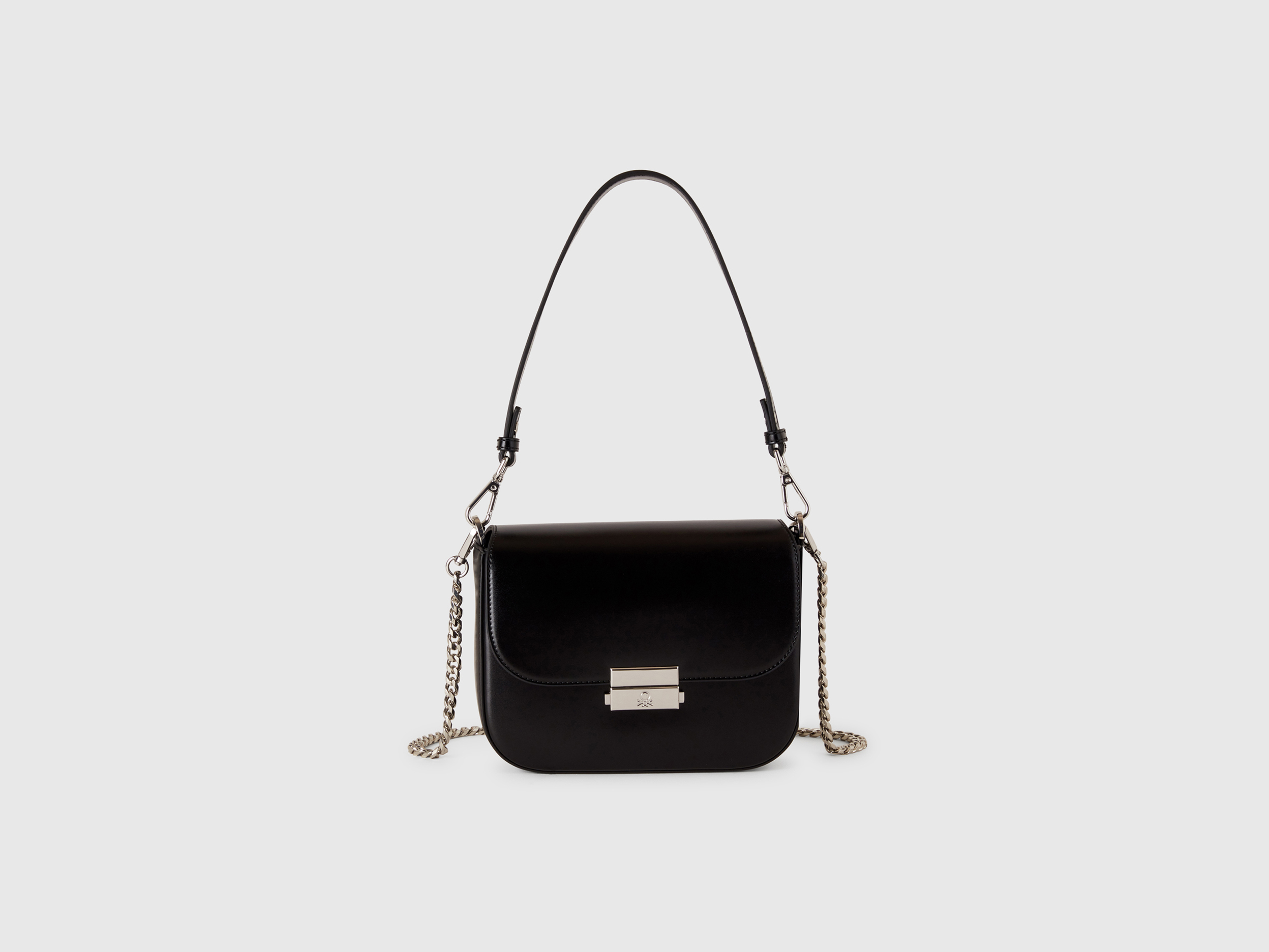 Benetton, Small Black Bag, size OS, Black, Women