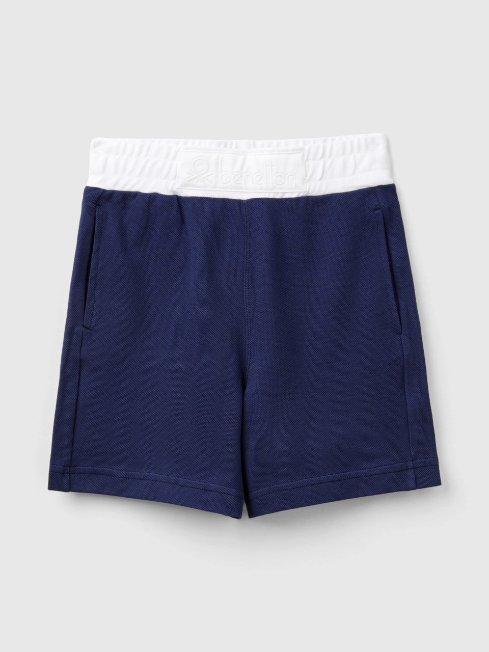 Benetton, Organic Cotton Shorts, Dark Blue, Kids